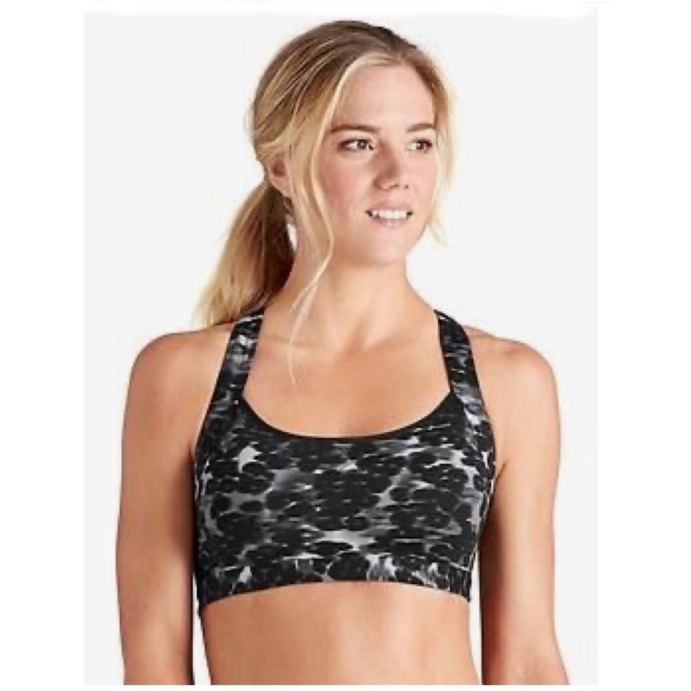 Athleta Energy Boost Cheetah Workout Sports Bra